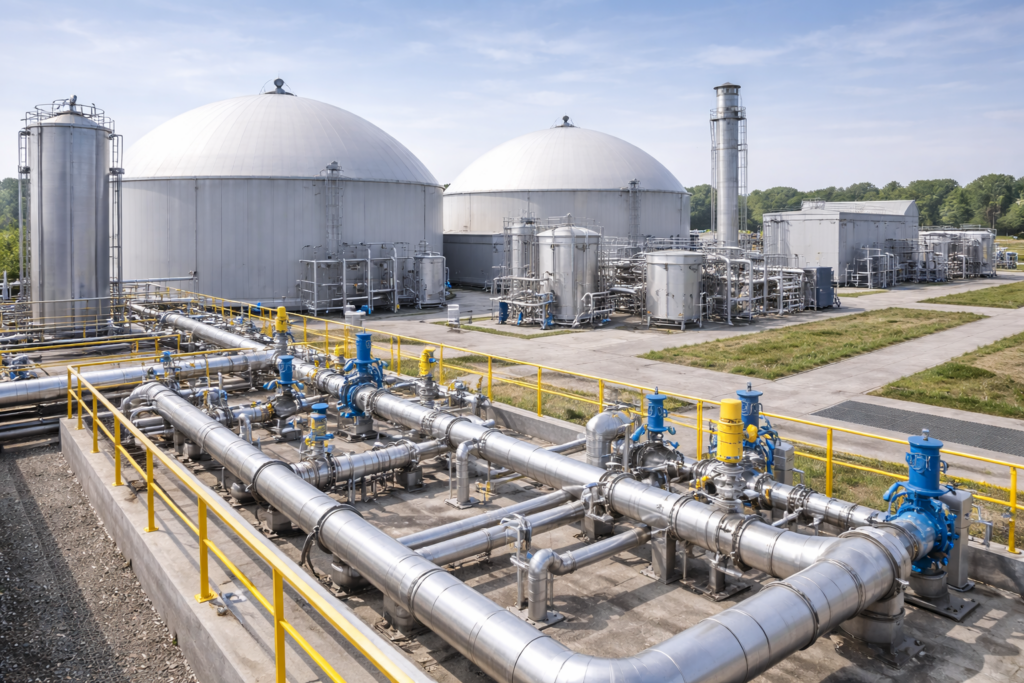 산업용 메탄 생산시설 이미지