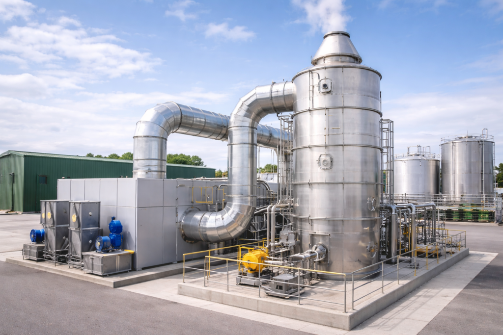 산업용 스크러버 시스템 현장 이미지