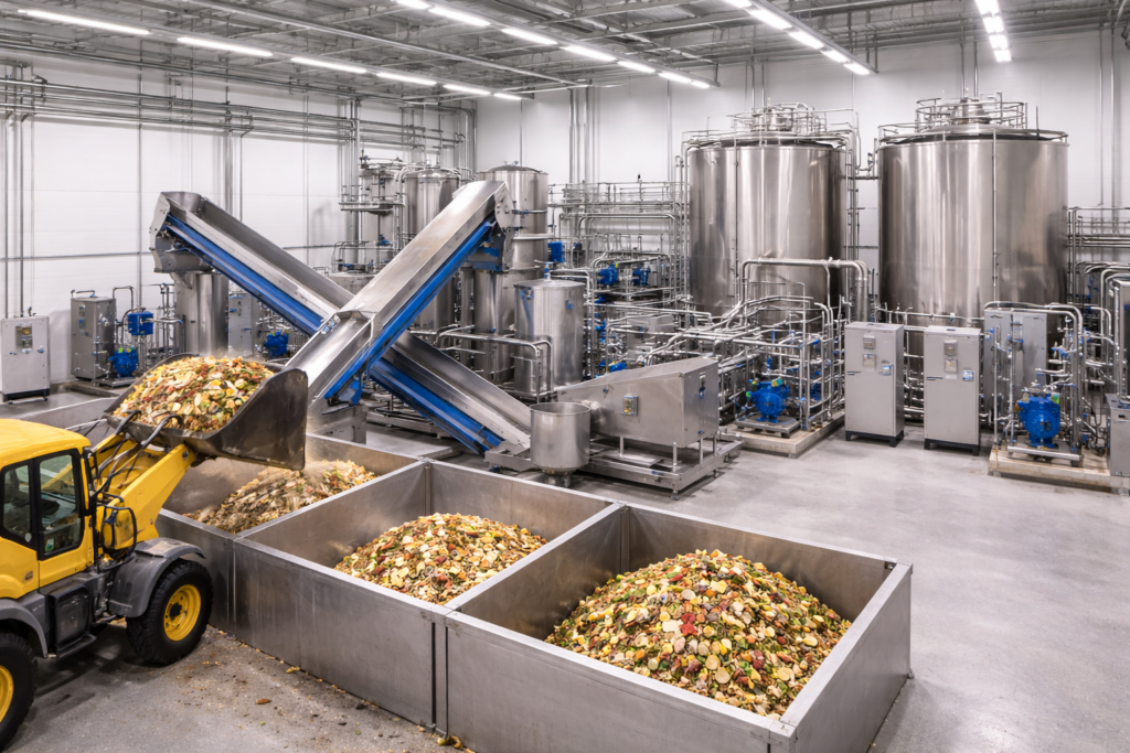 산업용 음식폐기물 처리시설 내부 이미지