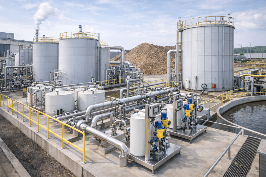 산업폐수처리시설전경 이미지