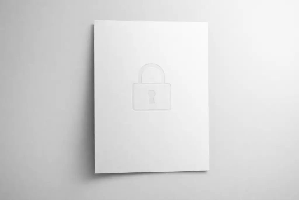 종이위 자물쇠아이콘